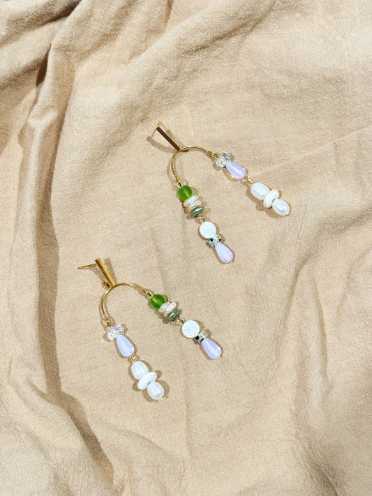 Beaded Arch Earrings