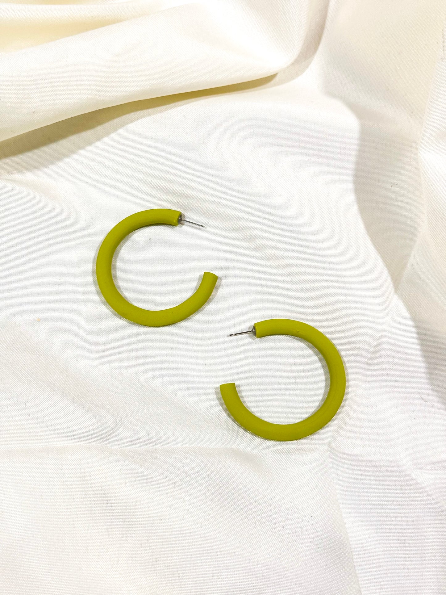 Chartreause Green Hoops, Everyday and Small Size