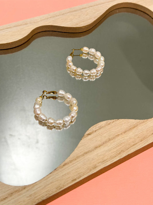 Pearl Hoops